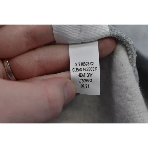 Banana Republic Hoodie Mens Large Gray Clean Fleece Pullover Heat Gry New NWT - Picture 10 of 12